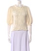 Ulla Johnson Crochet Crew Neck Sweater
