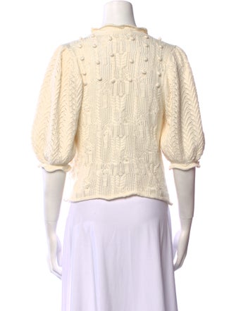 Ulla Johnson Crochet Crew Neck Sweater