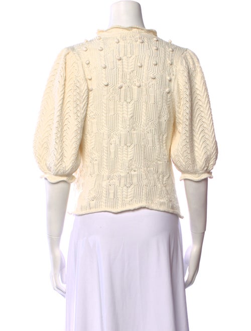 Ulla Johnson Crochet Crew Neck Sweater