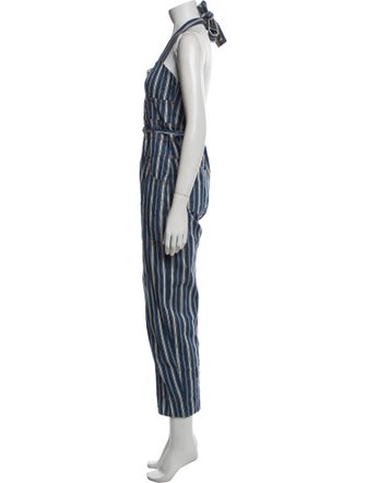 Ulla Johnson Striped Halterneck Jumpsuit