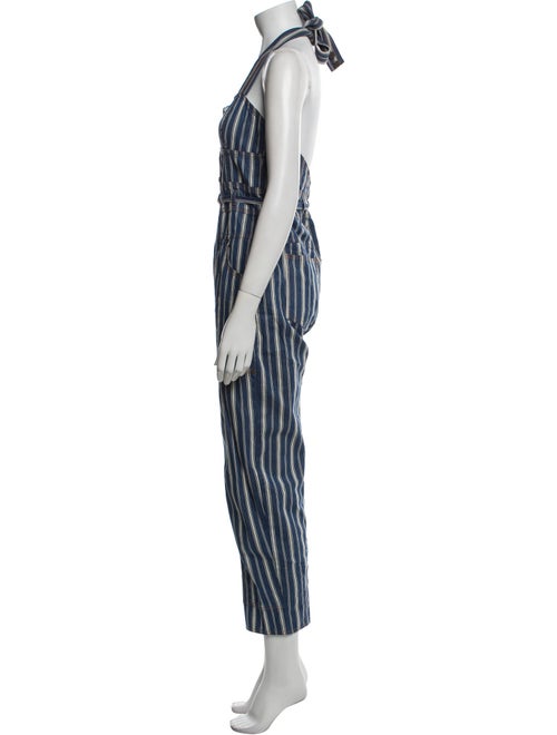 Ulla Johnson Striped Halterneck Jumpsuit