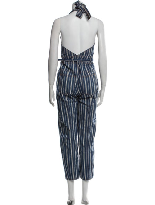 Ulla Johnson Striped Halterneck Jumpsuit