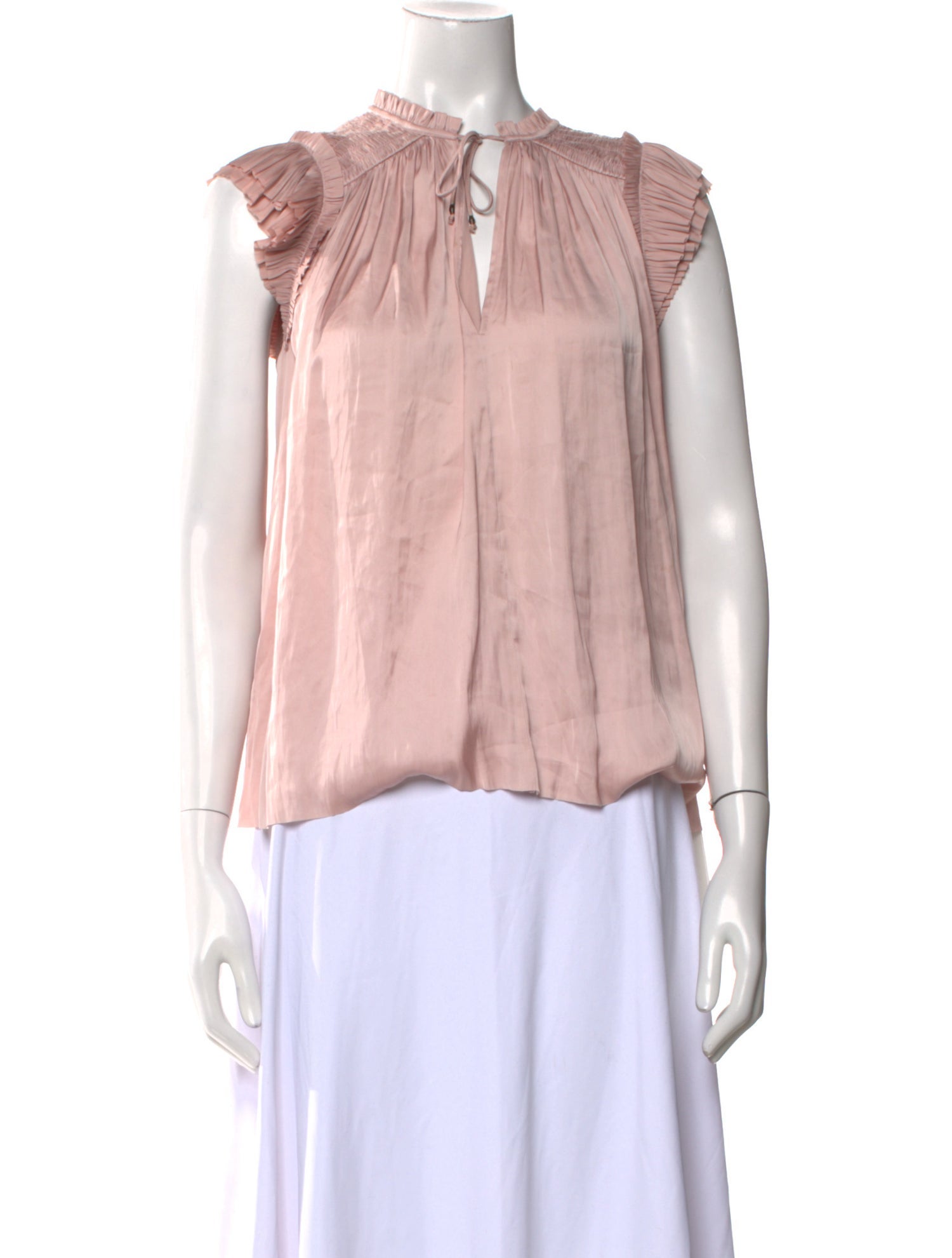 Ulla Johnson Tie Neck Sleeveless Blouse