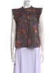 Ulla Johnson Floral Print Mock Neck Blouse