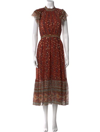 Ulla Johnson Silk Midi Length Dress