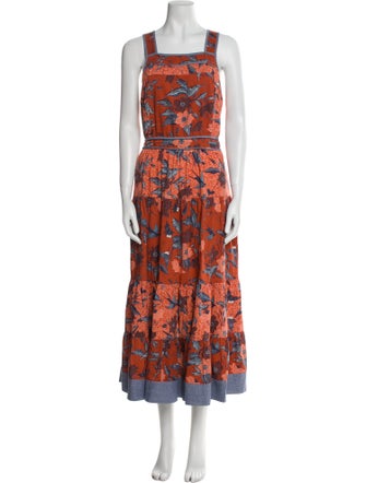 Ulla Johnson Floral Print Long Dress