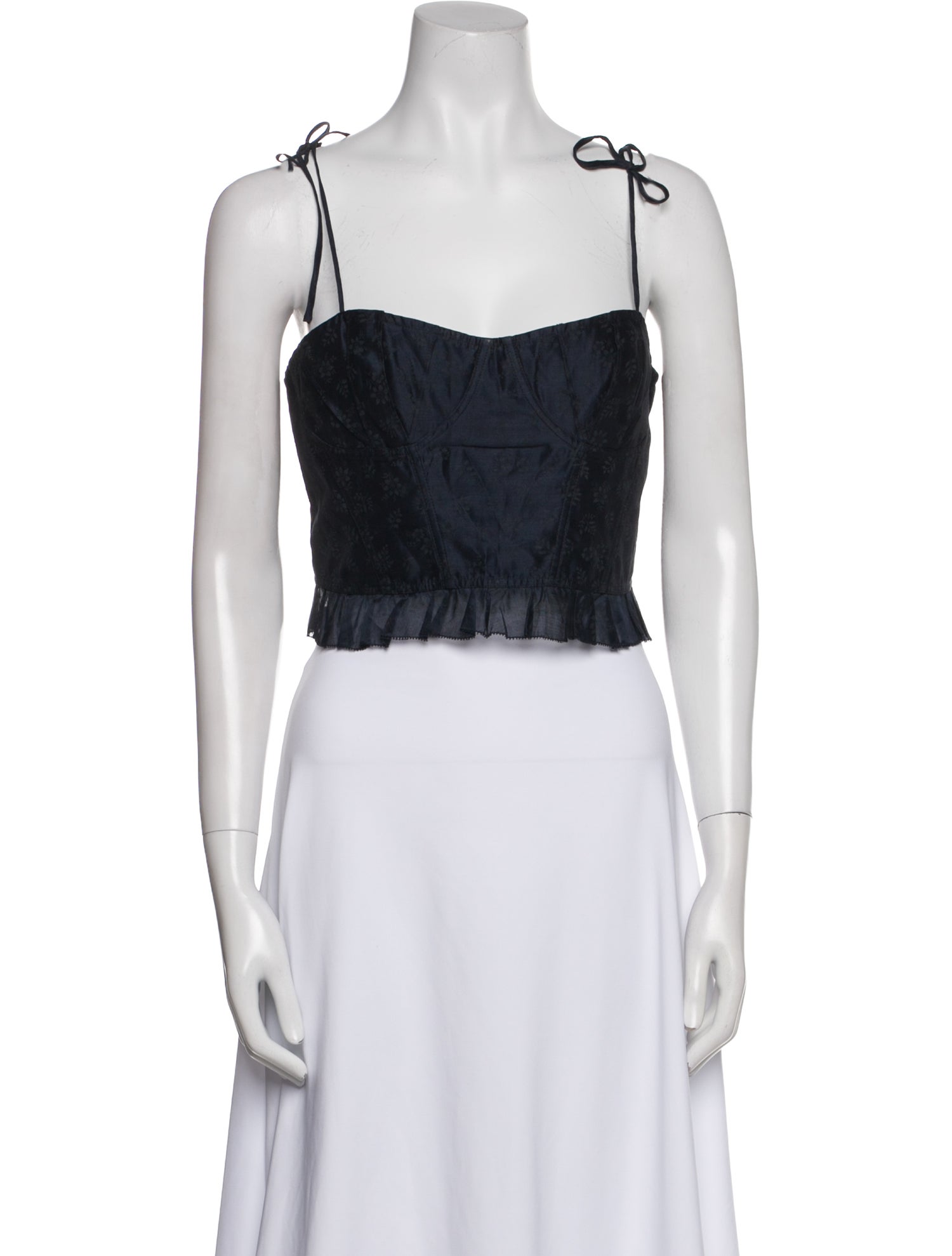 Ulla Johnson Square Neckline Sleeveless Crop Top