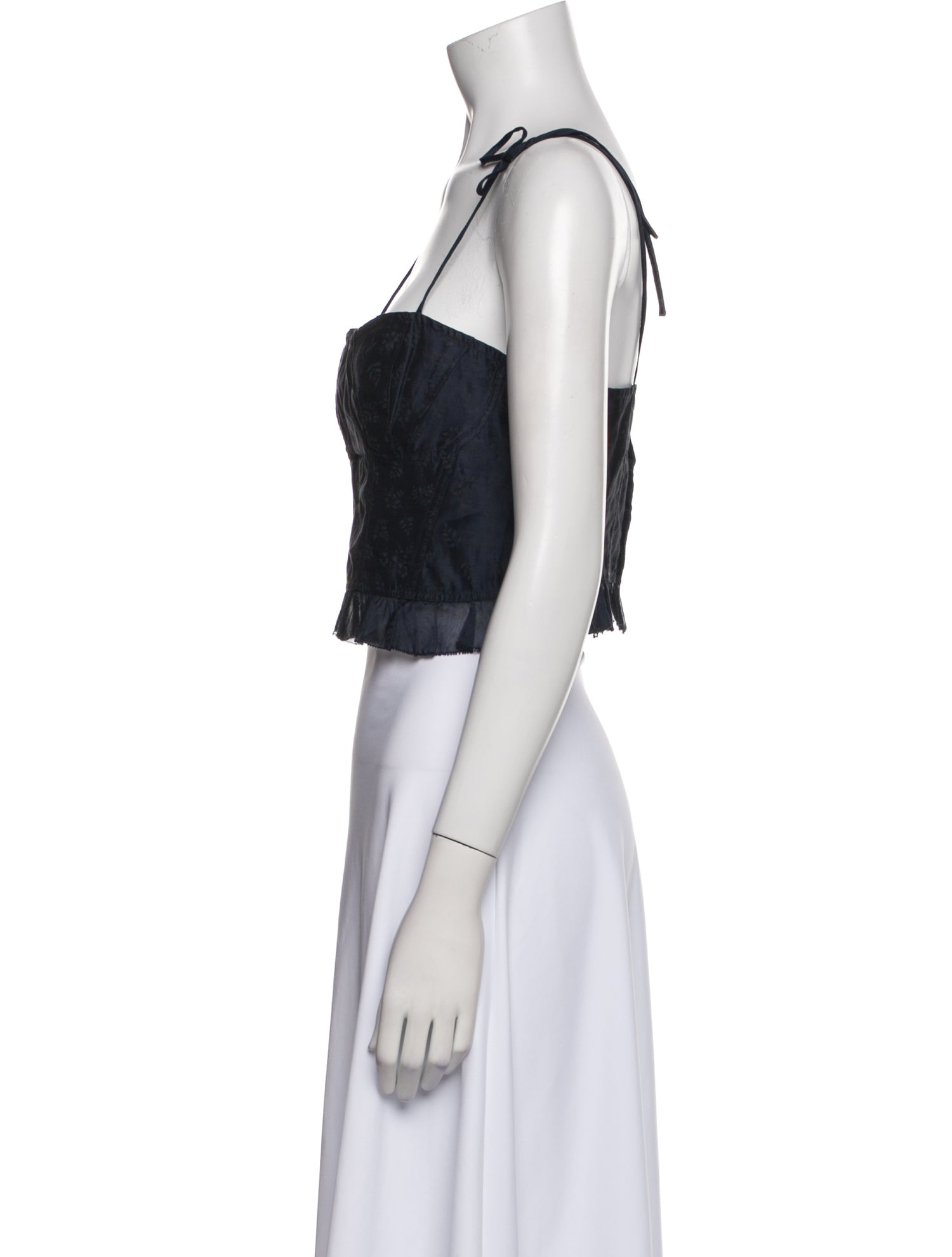 Ulla Johnson Square Neckline Sleeveless Crop Top