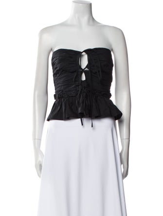 Ulla Johnson Strapless Crop Top