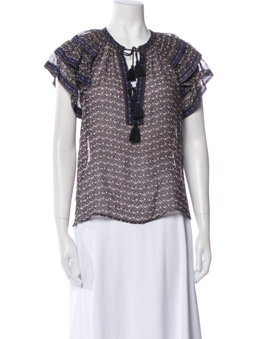 Ulla Johnson Silk Printed Blouse