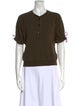 Ulla Johnson Crew Neck Short Sleeve Polo