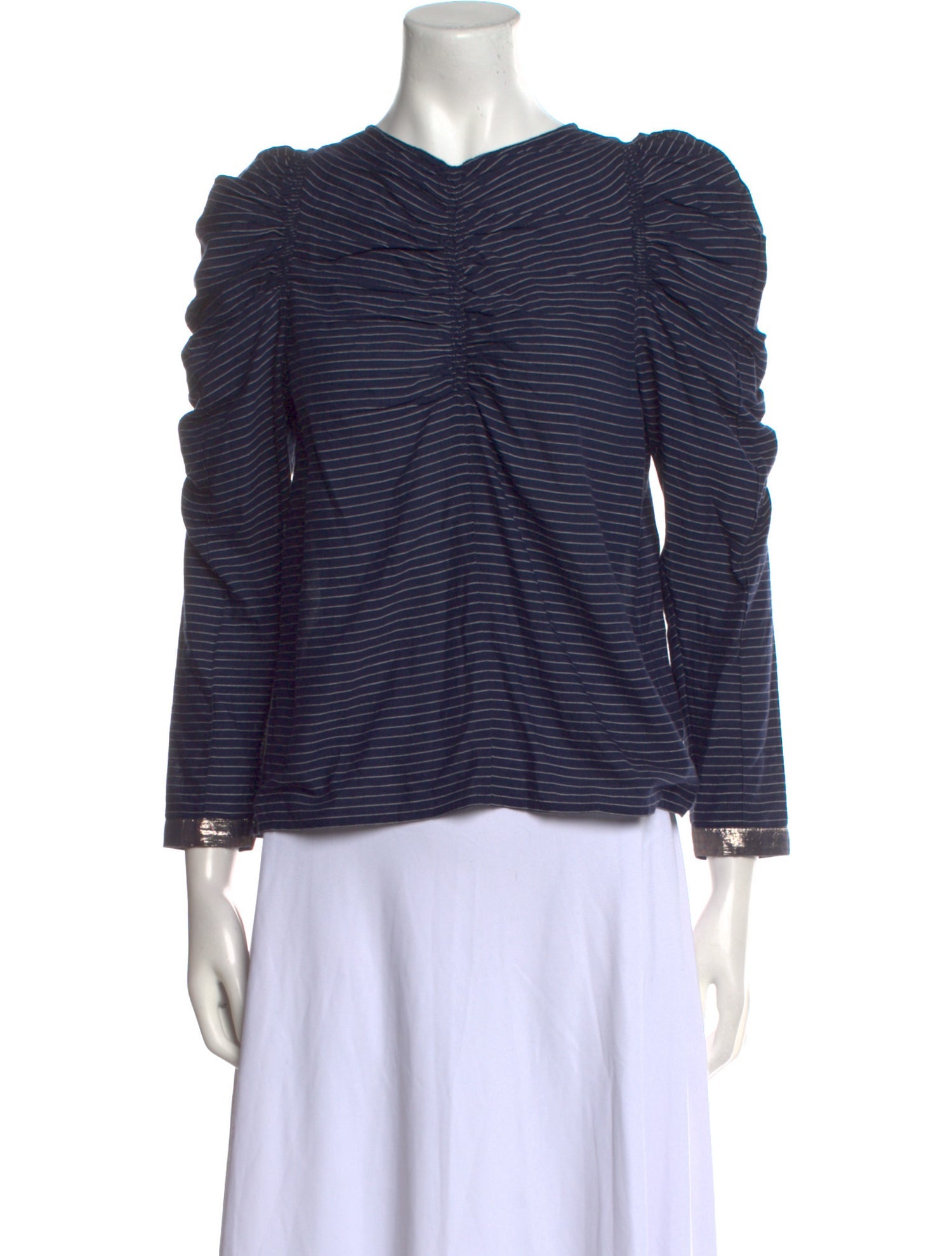 Ulla Johnson Striped Bateau Neckline Top