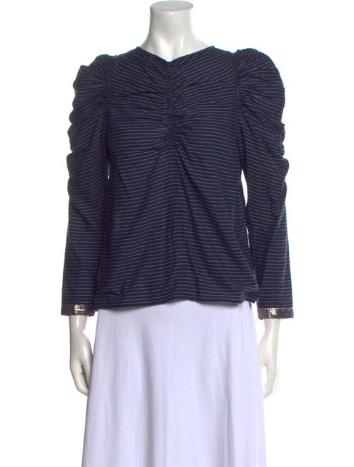 Ulla Johnson Striped Bateau Neckline Top
