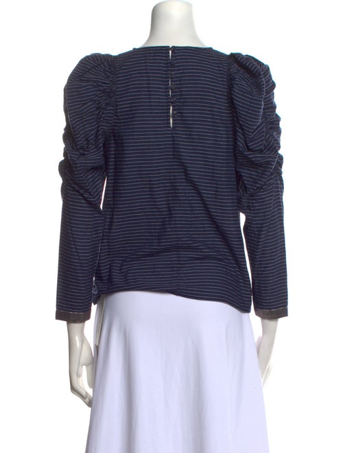 Ulla Johnson Striped Bateau Neckline Top