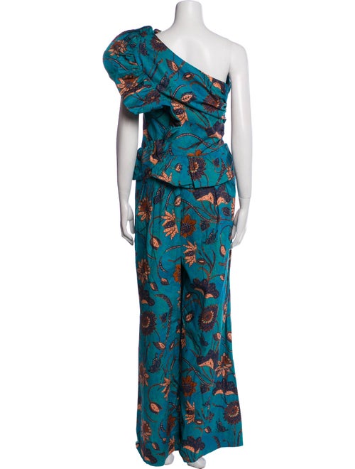 Ulla Johnson Corduroy Floral Print Jumpsuit