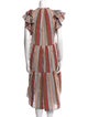 Ulla Johnson Striped Midi Length Dress