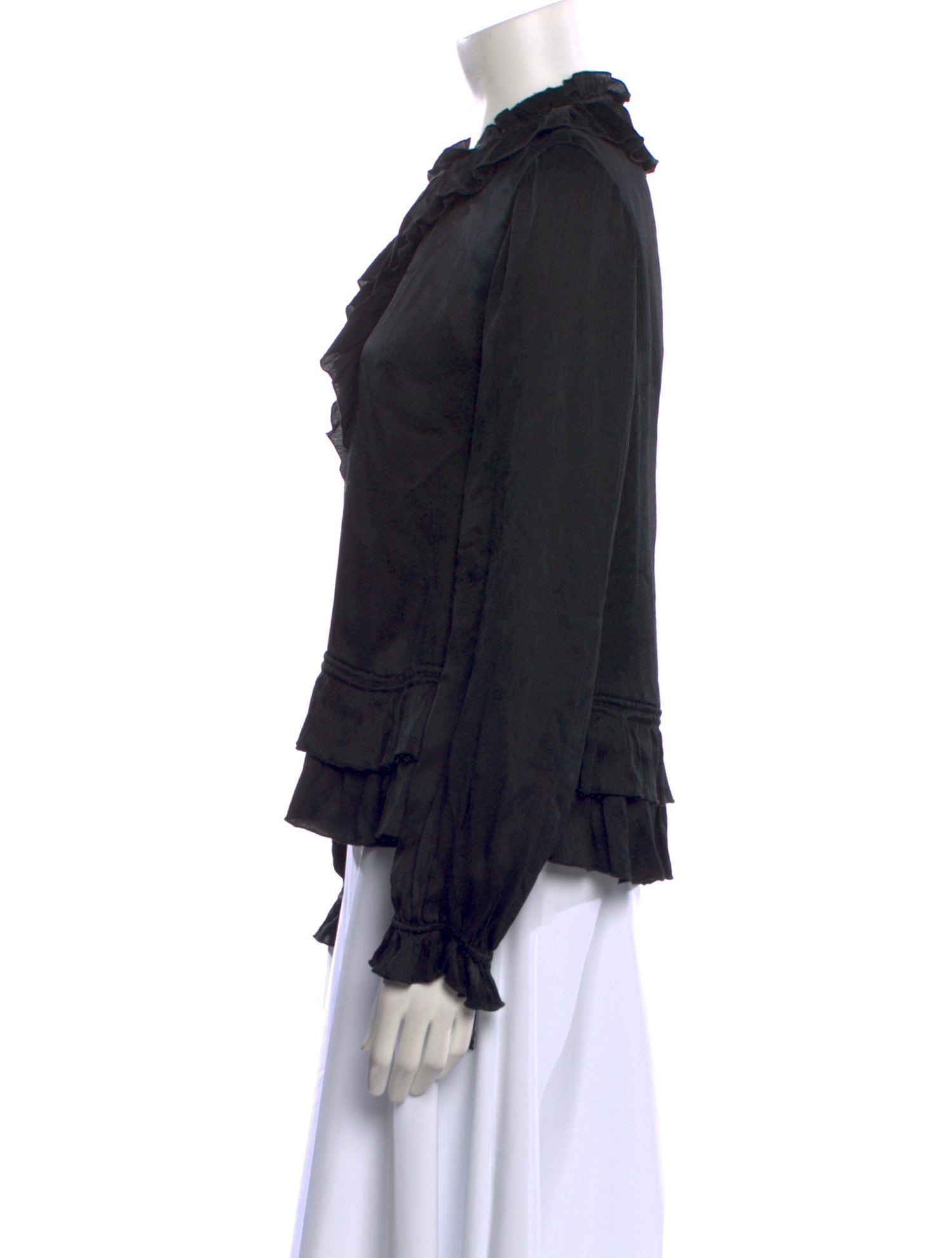 Ulla Johnson Silk Tie Neck Blouse