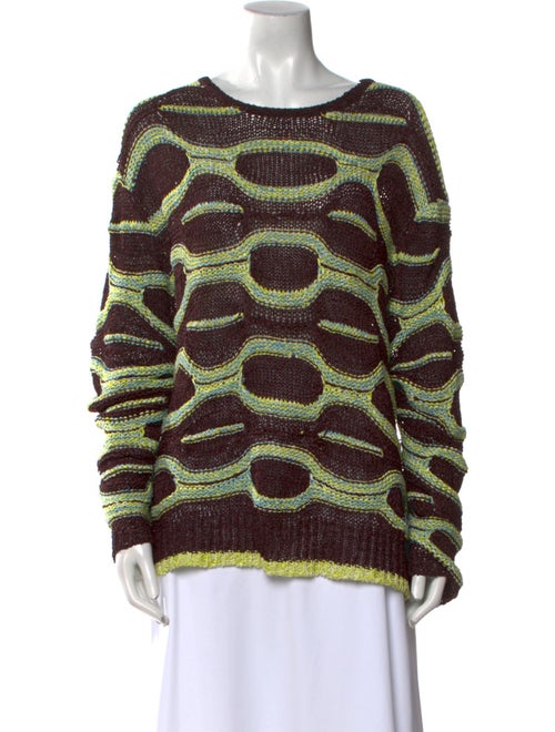 Ulla Johnson Printed Bateau Neckline Sweater