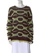 Ulla Johnson Printed Bateau Neckline Sweater