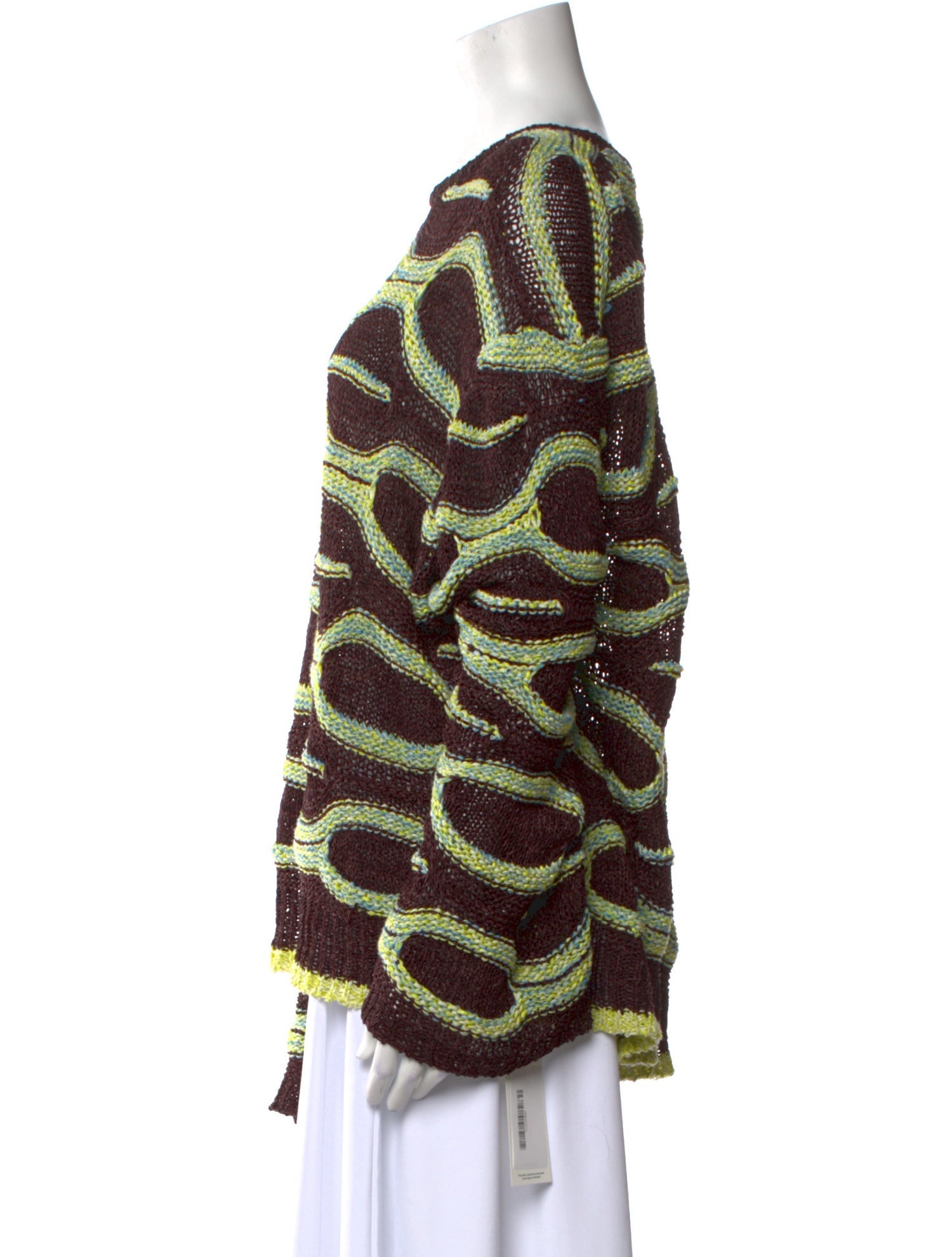 Ulla Johnson Printed Bateau Neckline Sweater