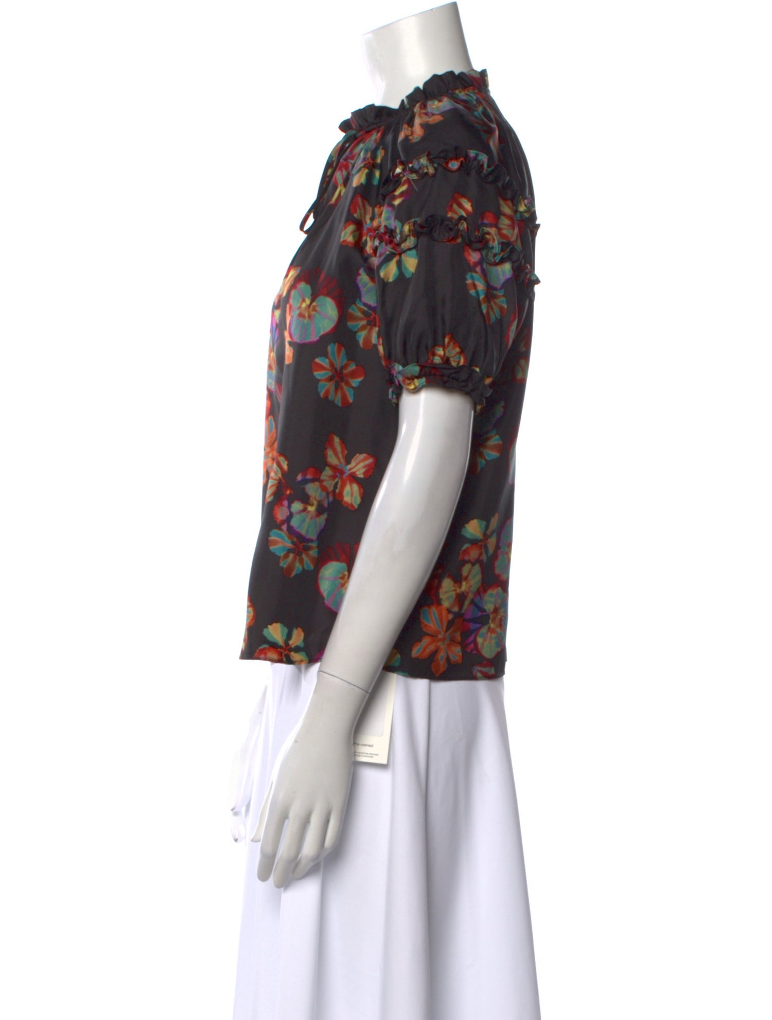 Ulla Johnson Silk Floral Print Blouse