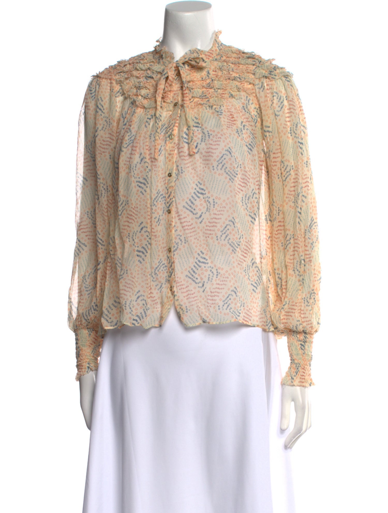 Ulla Johnson Silk Printed Blouse