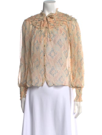 Ulla Johnson Silk Printed Blouse