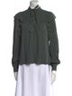 Ulla Johnson Mock Neck Long Sleeve Blouse