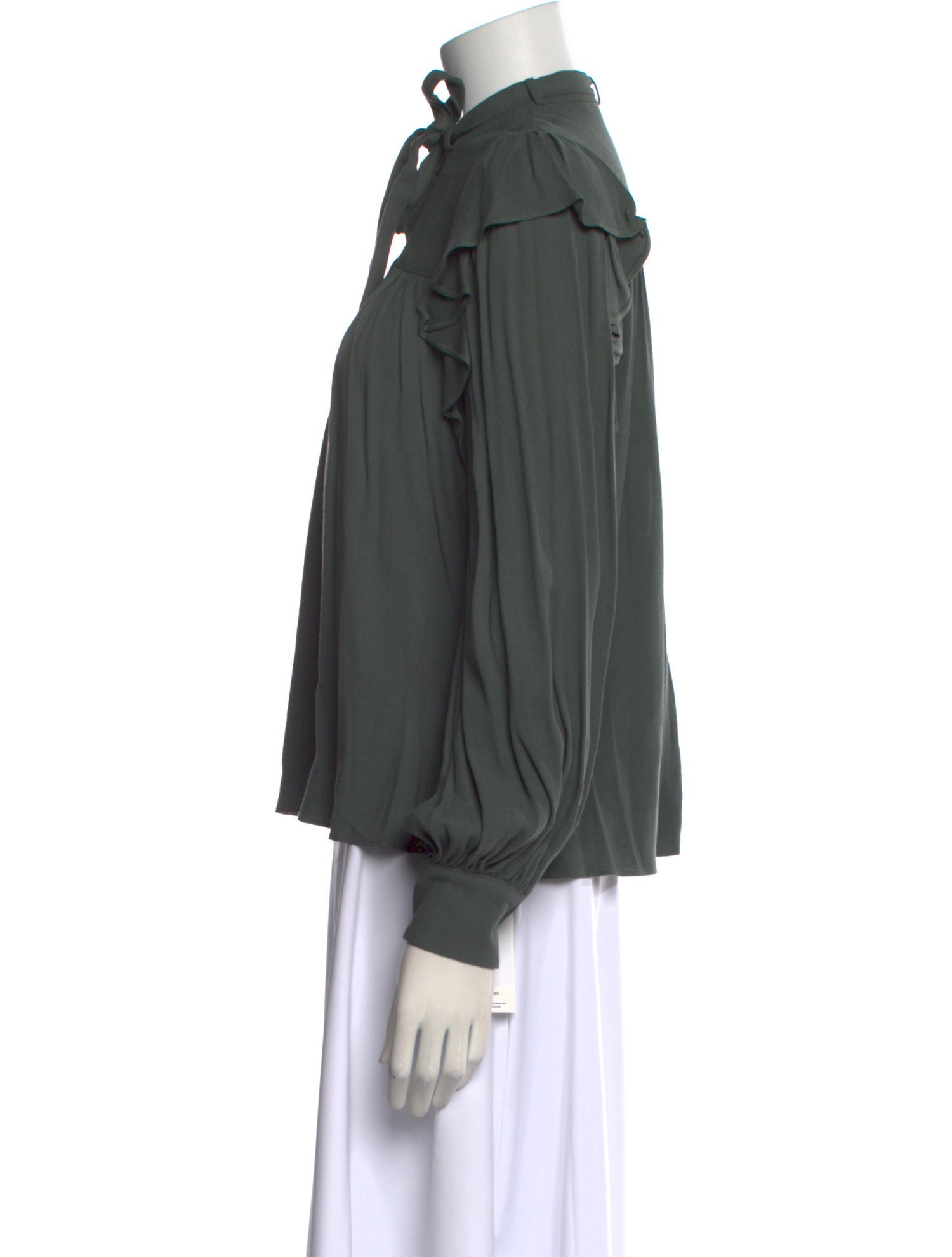 Ulla Johnson Mock Neck Long Sleeve Blouse