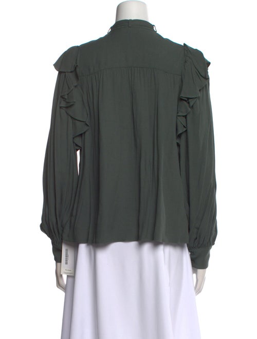 Ulla Johnson Mock Neck Long Sleeve Blouse