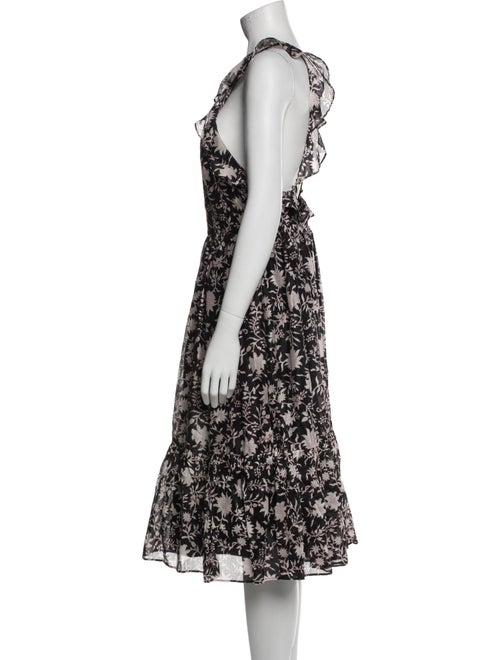 Ulla Johnson Floral Print Midi Length Dress