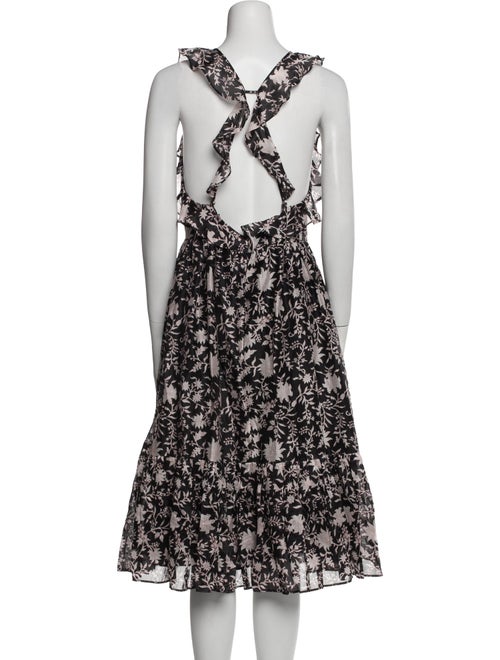 Ulla Johnson Floral Print Midi Length Dress
