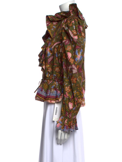 Ulla Johnson Printed V-Neck Blouse