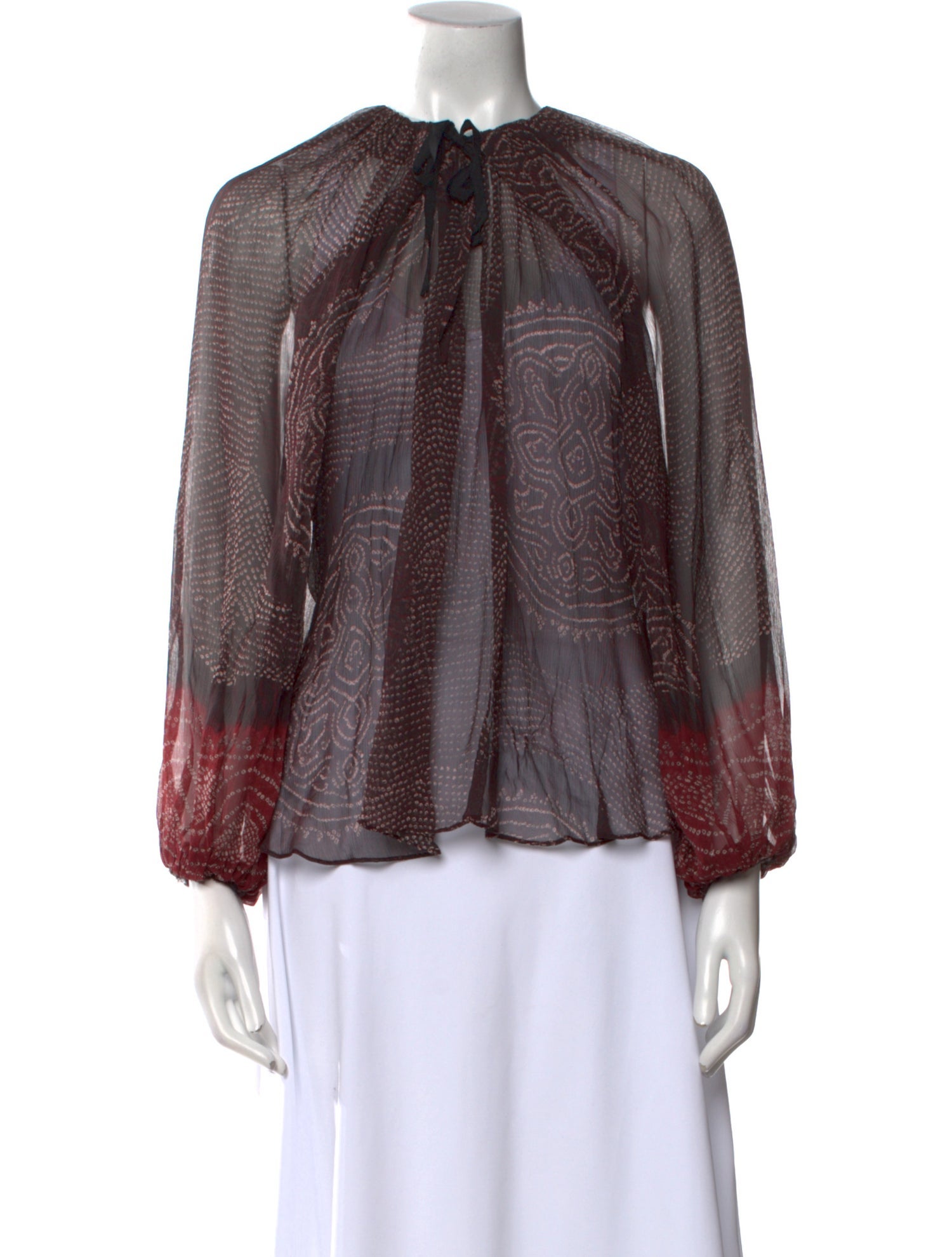 Ulla Johnson Silk Printed Blouse