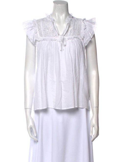 Ulla Johnson V-Neck Sleeveless Blouse