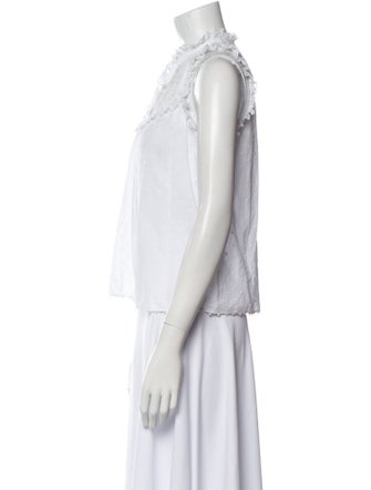 Ulla Johnson Mock Neck Sleeveless Blouse