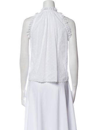 Ulla Johnson Mock Neck Sleeveless Blouse