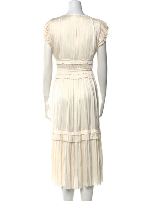 Ulla Johnson V-Neck Midi Length Dress