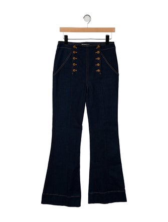 Ulla Johnson High-Rise Wide Leg Jeans