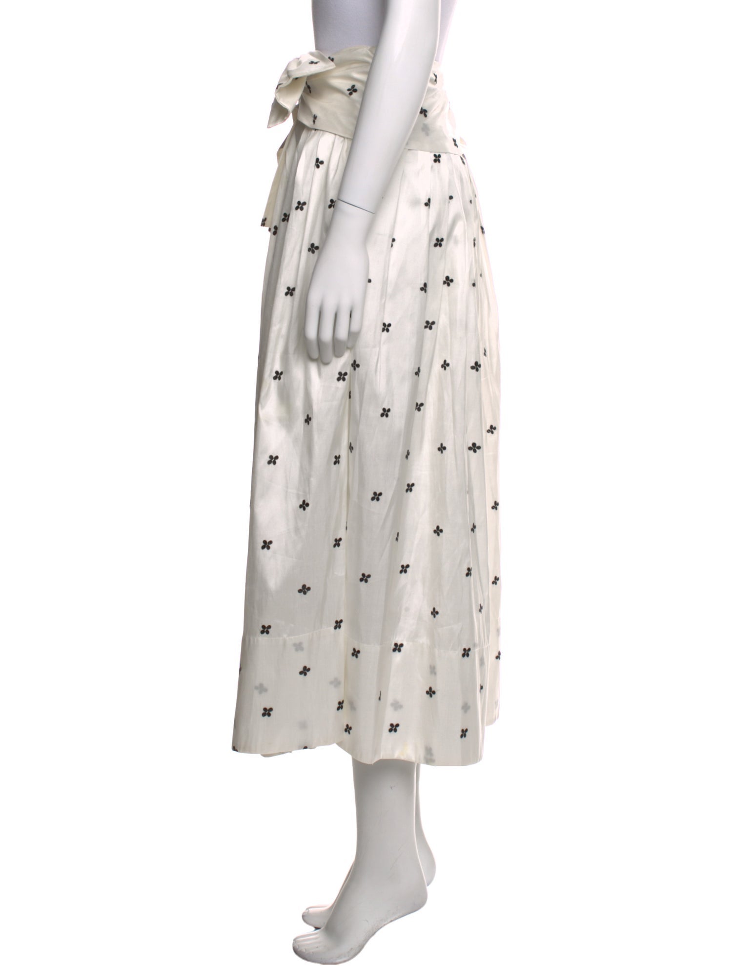 Ulla Johnson Polka Dot Print Midi Length Skirt