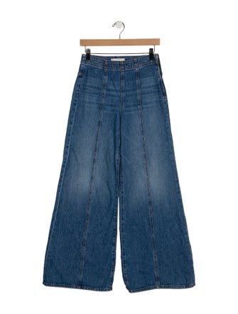 Ulla Johnson Mid-Rise Wide Leg Jeans