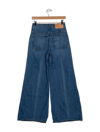 Ulla Johnson Mid-Rise Wide Leg Jeans