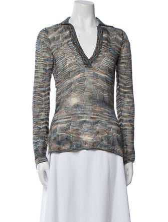 Ulla Johnson Printed V-Neck Sweater