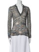 Ulla Johnson Printed V-Neck Sweater
