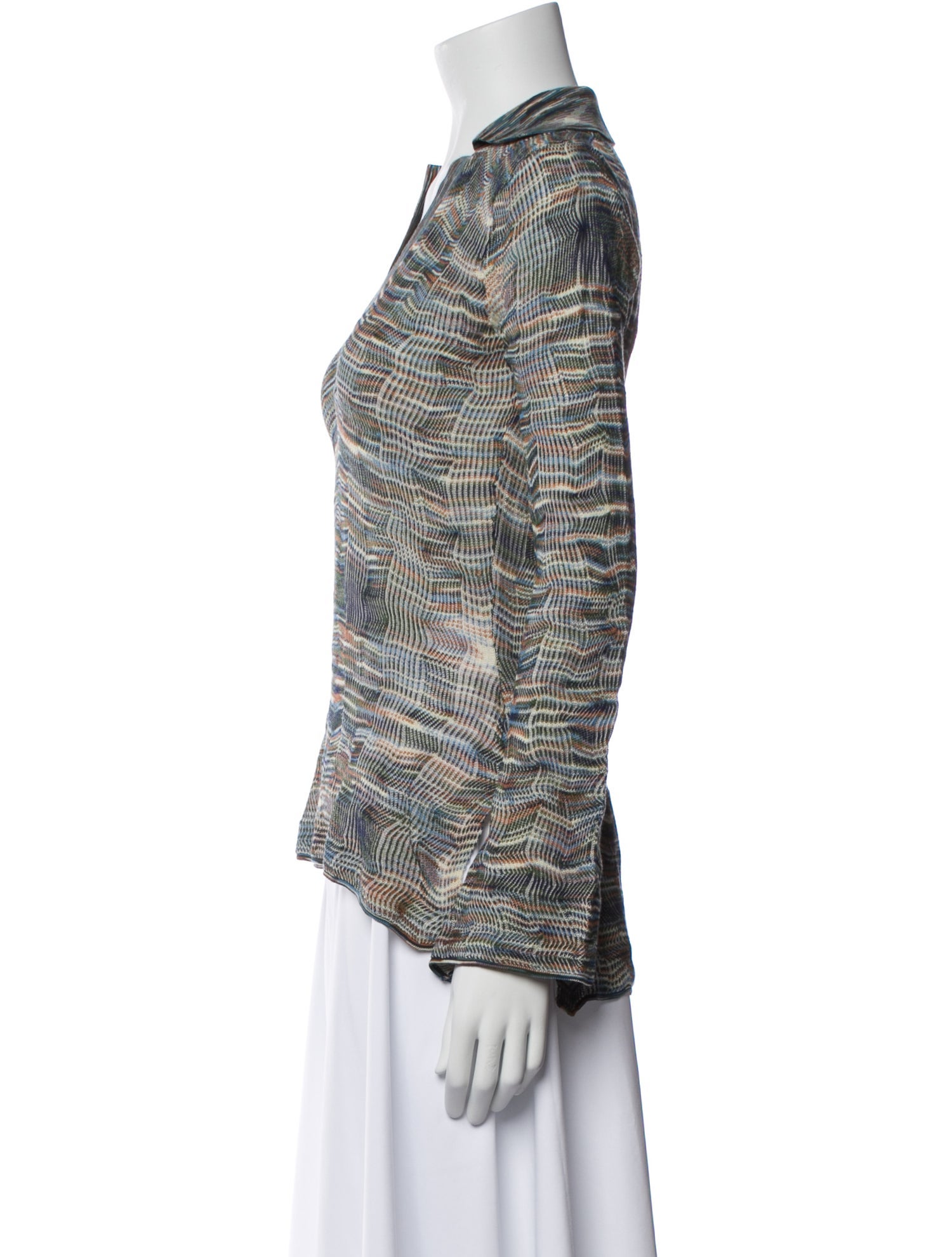 Ulla Johnson Printed V-Neck Sweater