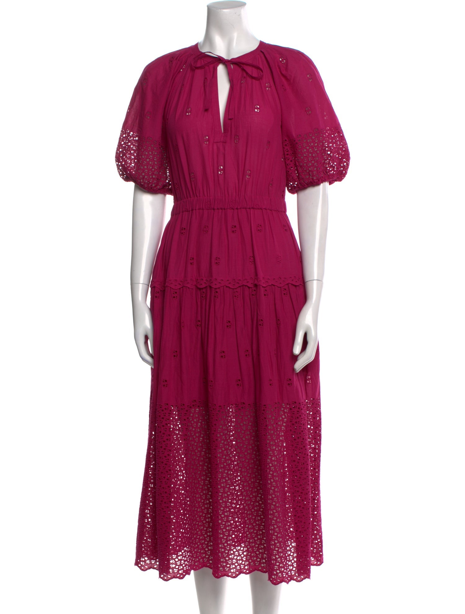 Ulla Johnson Crew Neck Midi Length Dress