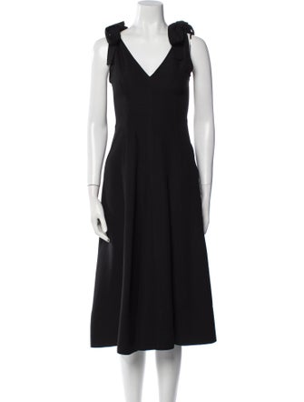 Ulla Johnson V-Neck Midi Length Dress