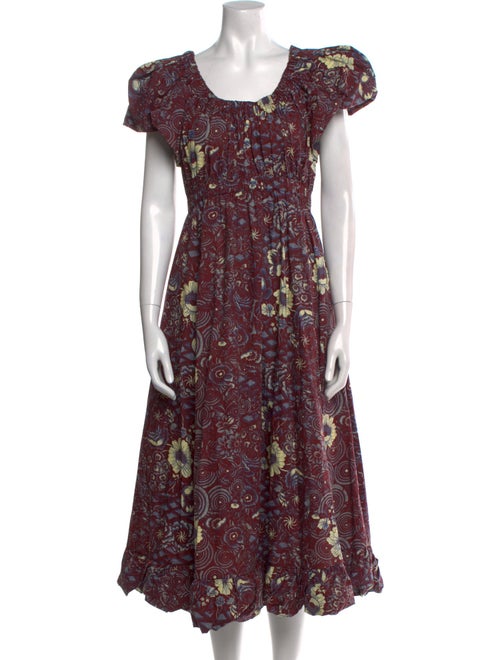 Ulla Johnson Floral Print Long Dress