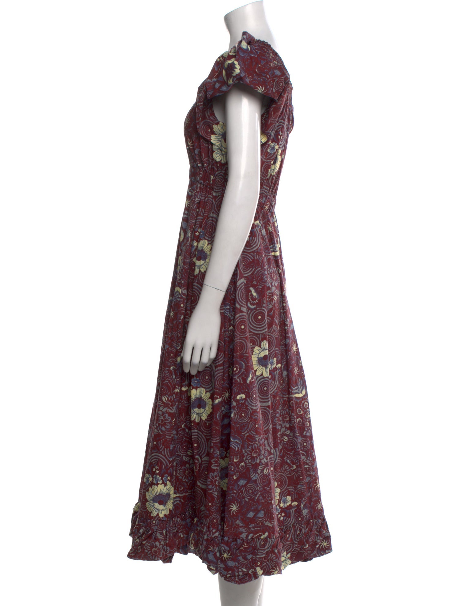 Ulla Johnson Floral Print Long Dress