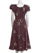 Ulla Johnson Floral Print Long Dress